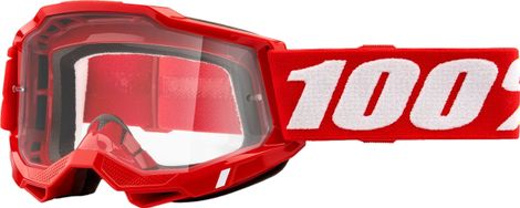 100% Accuri 21 Red Goggle - Clear Lens