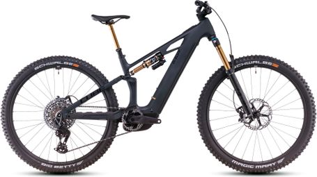 Cube Stereo Hybrid One44 HPC AT 800 Electric Full Suspension MTB Sram X0 Eagle AXS 12S 800 Wh 29'' Carbon Grau Schwarz 2025