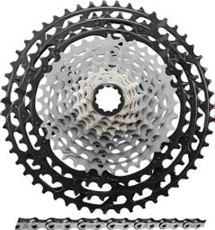 Pack Cassette Shimano XTR CS-M9100-12 Speed 10/51 + Chain Shimano XTR CN-M9100 11/12V With Quick Link 126 Links