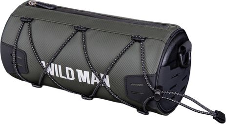 Sacoche de guidon WILD MAN vélo étanche verte