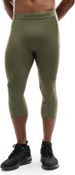 Legging capri sport homme Fitness Bardsley Vert