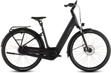 Vélo de Ville Électrique Cube Supreme Hybrid Comfort Pro 600 Easy Entry Enviolo Trekking 600 Wh 26'' Gris 2026