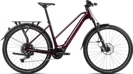 Orbea Kemen Mid 30 Electric Trekking Bike Shimano Cues 10S 540 Wh 29'' Metallic Burgundy Red 2024