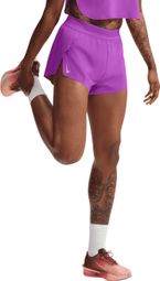 Nike AeroSwift 3in Split-Shorts, violett, Damen