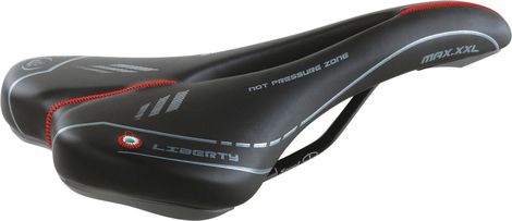 Selle De Vélo Trekking Selle Monte Grappa MULA PLUS Noire – Suspension Élastomère, Fabriquée En Italie