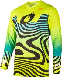 Camiseta de manga larga O'neal Element Nova amarillo fluorescente para niño