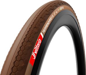 Vittoria Terreno Pro T10 Hardpack Gravel Race 700 mm Gravelband Tubeless Ready Opvouwbaar Anti-lekband Race Formule Natuurlijk Bruin Beige Zijwand