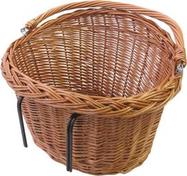 BASIL Panier À Vélo En Osier Detroit Oval - 39X27X22 Cm