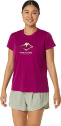Women's Asics Fujitrail Logo Pink short-sleeved jersey