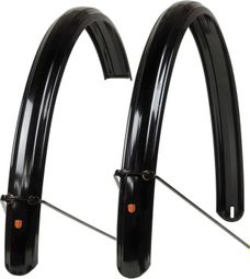 Paire de Garde-Boue VéloOrange 650mm Zeppelin Fenders 52mm Noir