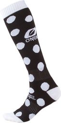 Paar ONEAL Pro Mx Candy High Socken Schwarz / Weiß