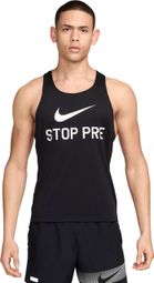 Camiseta de tirantes Nike Fast Run Energy para hombre Negra