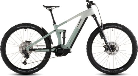 Cube Stereo Hybride One44 EXC 800 Elektrische Volledig Geveerde MTB Shimano Deore XT 12S 800 Wh 29'' Woestijnsteen Beige Gedroogd Kruiden Groen 2026