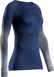 Maillot de mujer de manga larga X-Bionic Invent Graphics Azul/Gris