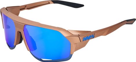 100% Occhiali - Norvik Matte Copper Chrome Multilayer Blue Mirror Lenses