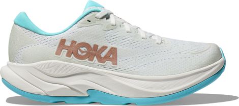 Hoka Rincon 4 Laufschuhe Weiß/Blau/Gold Damen