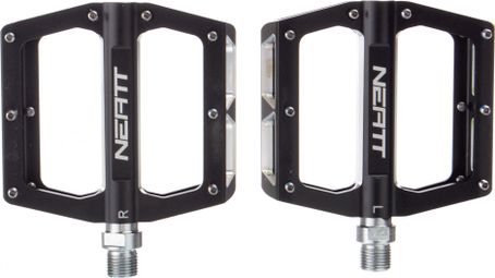 Pair of Flat Pedals Neatt Attack V2 8 Pins Black