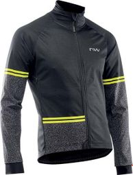 Chaqueta impermeable Northwave Extreme Tp negro amarillo fluo