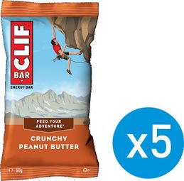 CLIF BAR 5 Energy bars Crunchy Peanut butter