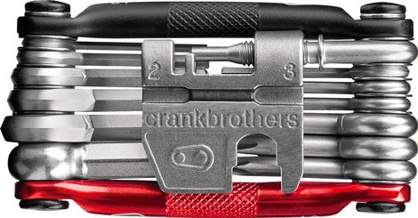 CRANKBROTHERS Multi-Outils M19 19 Fonctions Noir Rouge