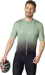 Odlo Zeroweight Short Sleeve Zip Jersey Green / Black