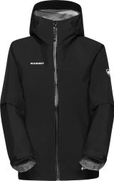 Giacca impermeabile Mammut Crater Light Hooded nera da donna