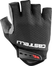 Pair of Castelli Entrata V Kid's Short Gloves Black