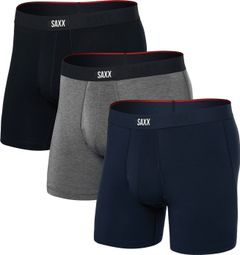 Saxx Vibe Xtra Super Black/Grey/Blue Boxer 3-Pack
