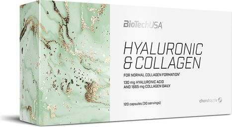Hyaluronic et Collagen (120 Caps) - Biotech Usa -  Collagène