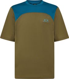 Oakley Free Ride Korte Mouw Jersey Groen/Blauw