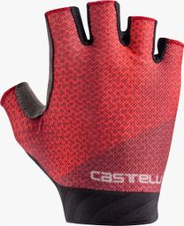 Guanti corti Castelli Roubaix Gel 2 Donna Rosso