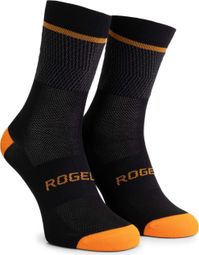 Chaussettes Velo Rogelli Hero II - Homme - Jaune/Gris/Noir