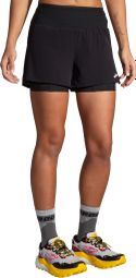 Short 2-en-1 Brooks High Point 2.0 3inch Noir Femme