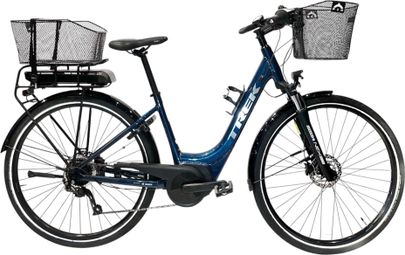 Vélo Ville Electrique Trek Verve+1 Low Step Shimano Altus 8V 400wh Bleu 2021 - Produit Reconditionné