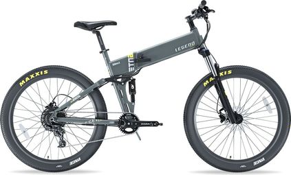 VTT Electrique Pliant Tout-Suspendu Legend Etna 27.5  10.4Ah (504Wh) 11v Gris Titanium