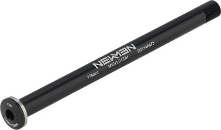 Newmen UDH Hinterrad-Steckachse Boost 12x148 mm (174 mm) | M12x1,0 | Flachkopf