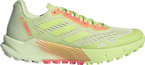 Zapatillas Trail Running Adidas Terrex Agravic Flow 2 Mujer Amarillo Rojo