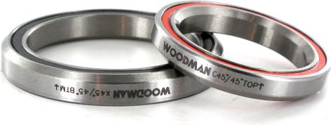 WOODMAN Roulements Conique 1''1/8-1.5'' Intégré 45x45° type ''Campa''