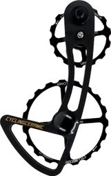 Chape de Dérailleur CyclingCeramic Gravel Oversized 14/19T pour Dérailleur Shimano GRX/GRX Di2 11V Noir