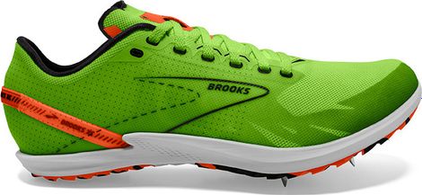 Brooks Draft XC Green Orange Unisex Track & Field Shoes