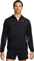 Chaqueta cortavientos Nike Trail Aireez Negra Hombre