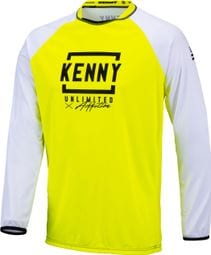 Maillot Manches Longues Kenny Defiant Blanc / Jaune Fluo