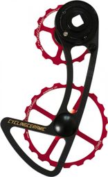 Chape de Dérailleur CyclingCeramic 14/19 pour Sram Force / Red AXS 12V Rouge