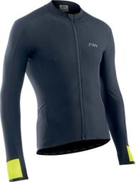Northwave Fahrenheit Long Sleeve Jersey Black Yellow Fluo