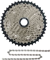 Pack Cassette Shimano SLX CS-M7000 11 Speed 11/42 + Chain Shimano 105 SLX CN-HG601 11V 116 Links (Quick release)