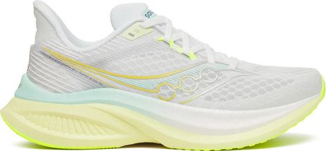 Saucony Endorphin Speed 5 hardloopschoenen wit/geel dames