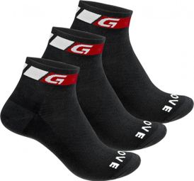 GripGrab Classic Low Cut Socks 3-Pack Black