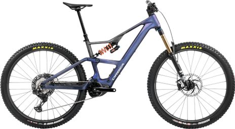 Orbea Rise LT M-Team elektrische full suspension MTB 12S 630 Wh Shimano 85 Nm 29'' Tanzanite Blue Carbon View 2025