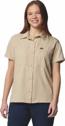 Chemise Manches Courtes Columbia Silver Ridge Utility Beige Femme