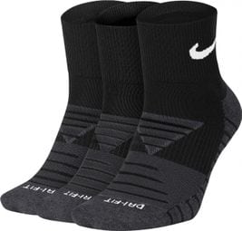 Socken (x3) Nike Everyday Max Cushion Quarter Schwarz Unisex